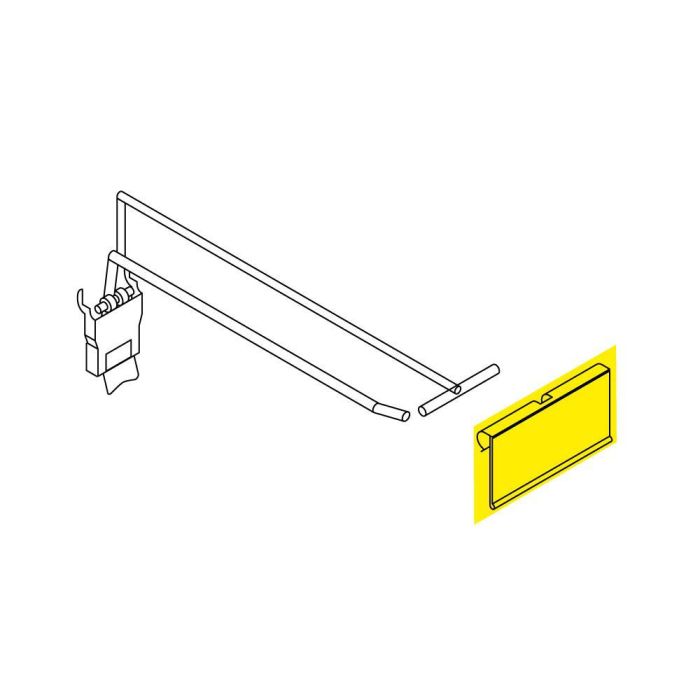 Etiquetero 80x44mm transparente basics 2