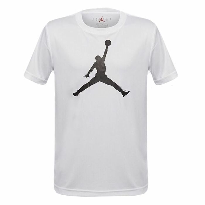 Camiseta de Manga Corta Infantil Jordan Jumpman Blanco Camiseta de Manga Corta Infantil Jordan Jumpman Blanco
