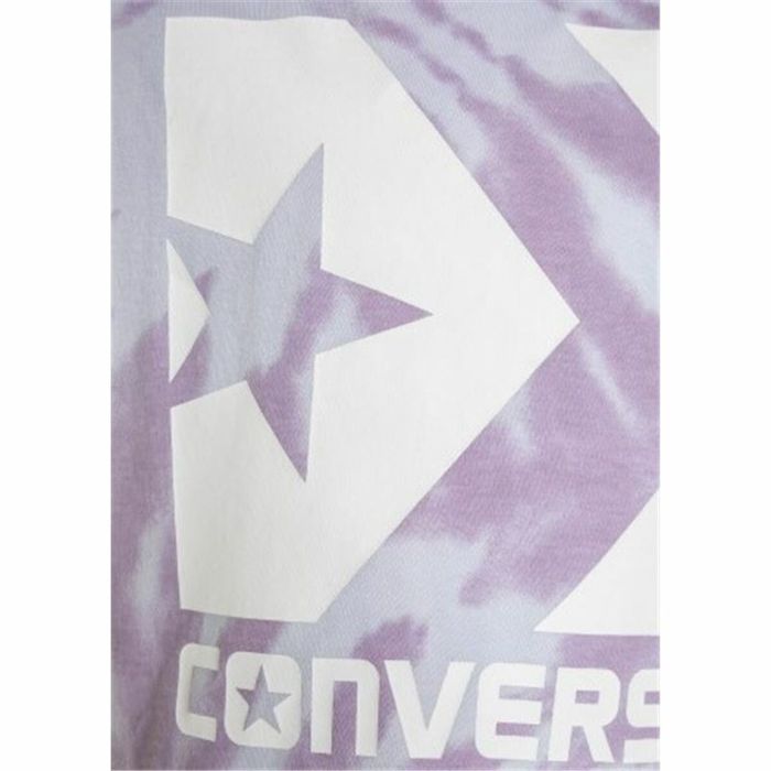 Camiseta de Manga Corta Infantil Converse Tie Dye Ciruela 1