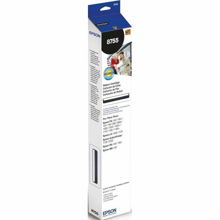 Epson Mx-100-100+, Lx-1050-1050+, Fx-1000-1050-1070-1170-1180 Cinta Nylon Negro 8755 Epson Mx-100-100+, Lx-1050-1050+, Fx-1000-1050-1070-1170-1180 Cinta Nylon Negro 8755