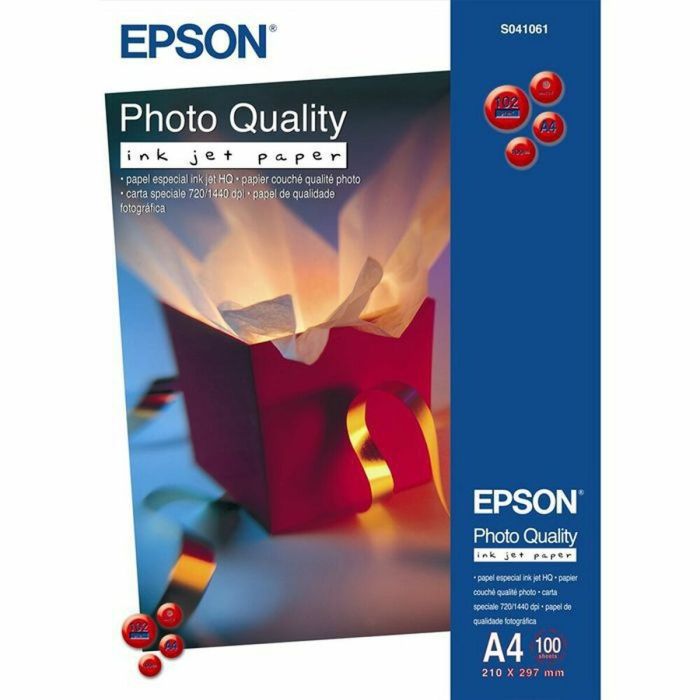 Papel Fotográfico Brillante Epson Photo Quality Inkjet Paper - A4 - 100 hojas