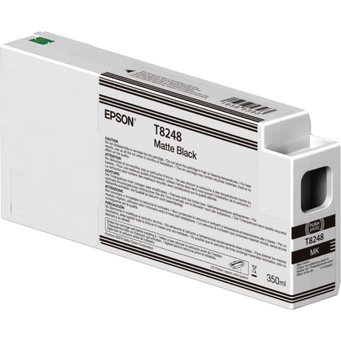 Epson Tinta Negro Mate GF Surecolor Serie SC-P SC-P7000 P9000 Ultrachrome HDX-HD C13T824800 350 ML