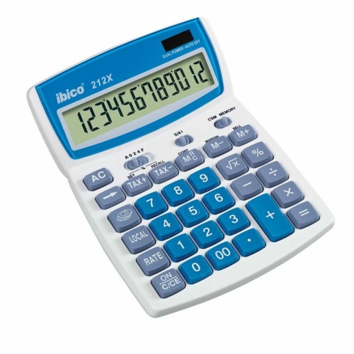 Calculadora Ibico Azul Blanco