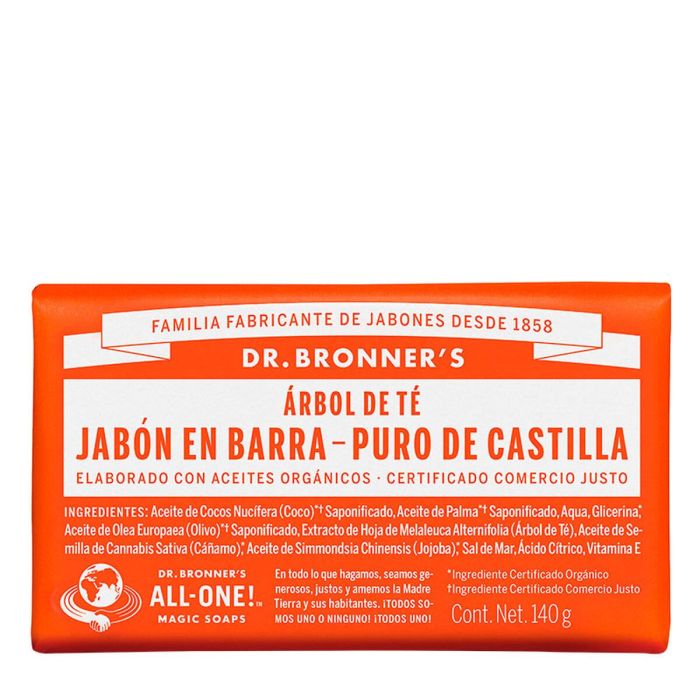 Pastilla de Jabón Dr Bronner's 140 g Árbol de té
