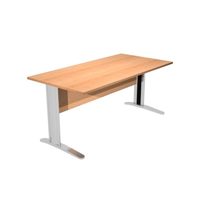 Artexport mesa escritorio presto 140 con patas de metal tablero 22mm haya 