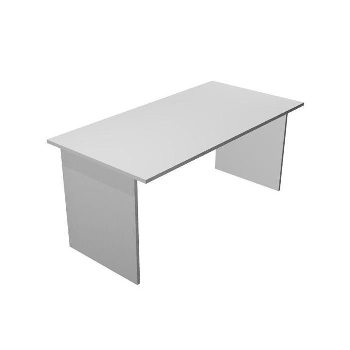 Artexport Mesa escritorio presto 140 con patas panel laterales tablero de 22mm gris