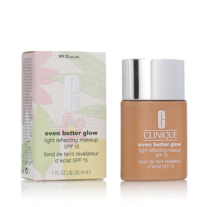 Base de Maquillaje Cremosa Clinique Even Better Glow WN 22 Ecru VF Spf 15 (30 ml) Base de Maquillaje Cremosa Clinique Even Better Glow WN 22 Ecru VF Spf 15 (30 ml)