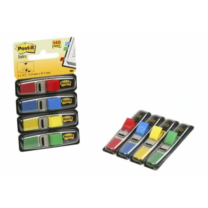 Set de Notas Adhesivas Post-it Index 12 x 43,1 mm Multicolor 140 Hojas (6 Unidades) 2