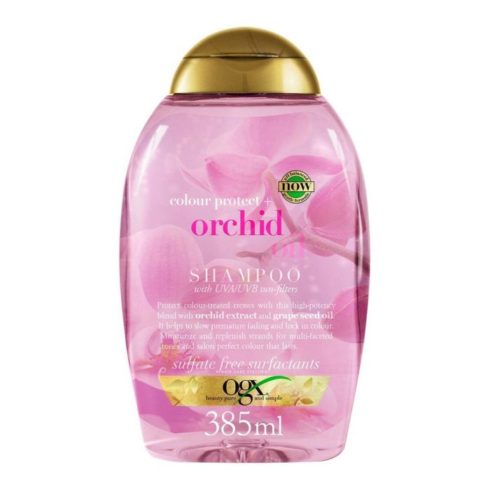 OGX Champú Hidratante para Cabello Teñido con Aceite de Orquídea, 385 ml OGX Champú Hidratante para Cabello Teñido con Aceite de Orquídea, 385 ml