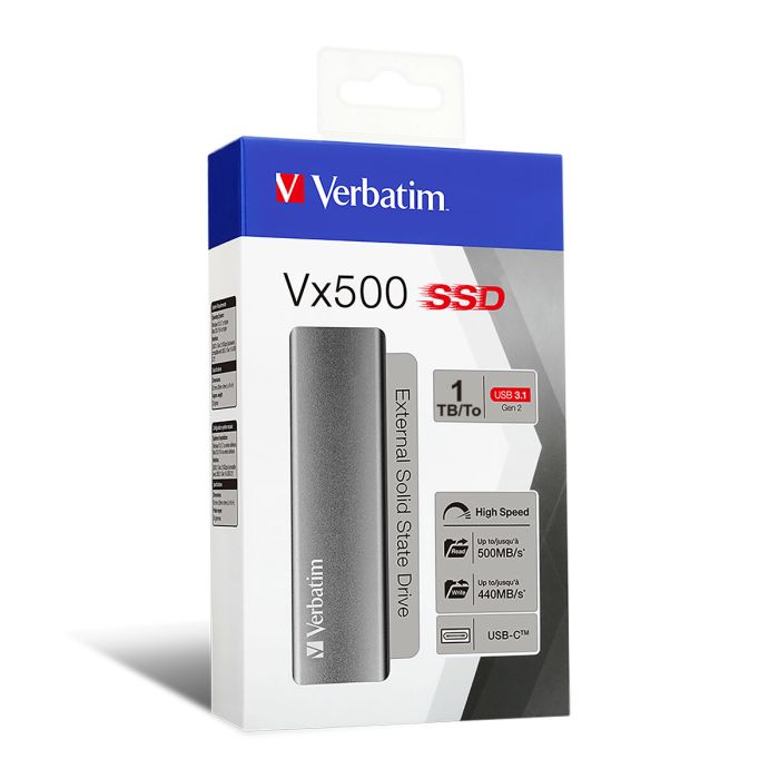 Disco Duro Externo Verbatim VX500 1 TB SSD 1