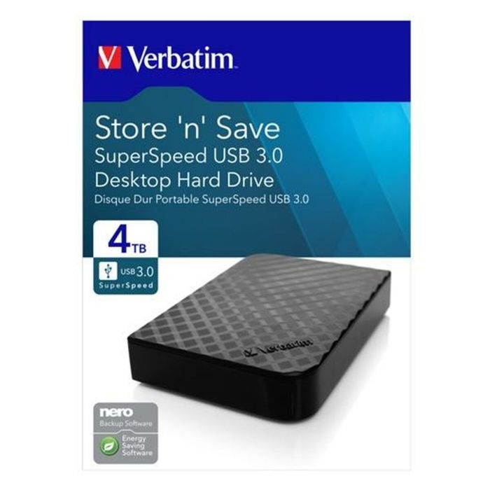 Hdd Externos Verbatim Store Save 4Tb Usb 3.0 gren2 Hdd Externos Verbatim Store Save 4Tb Usb 3.0 gren2