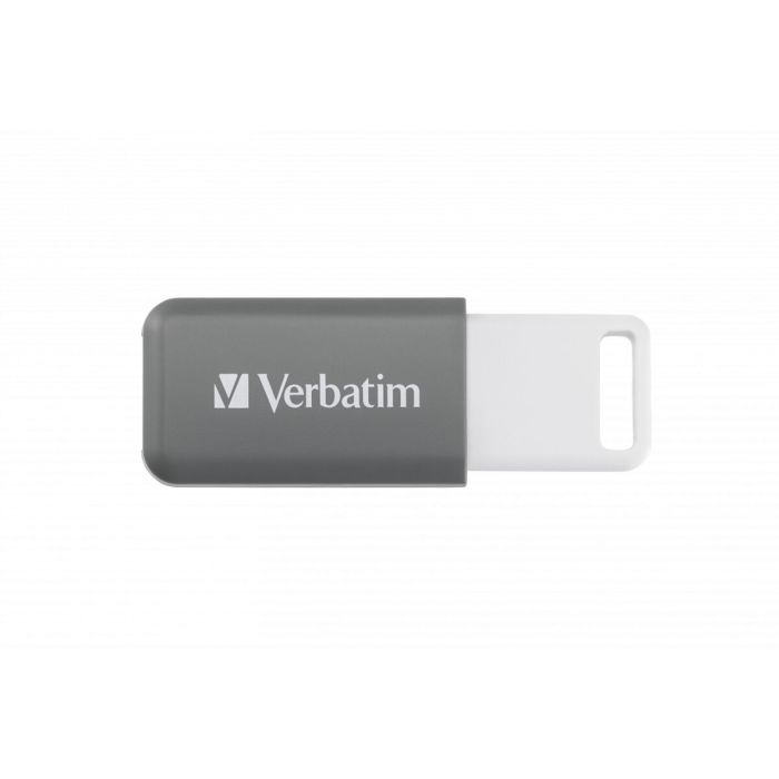 Pendrive Verbatim V DataBar Hi-Speed Retráctil USB 2.0 Gris 2 Pendrive Verbatim V DataBar Hi-Speed Retráctil USB 2.0 Gris 2