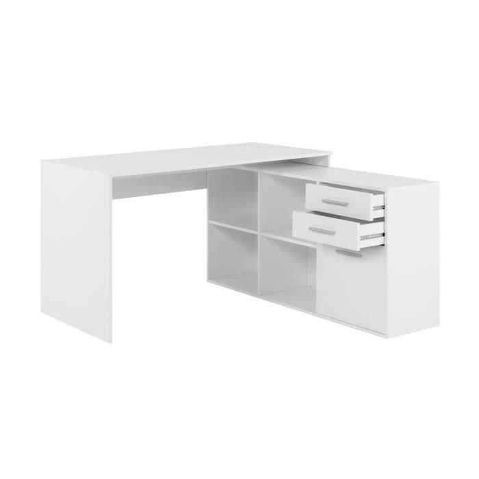 Escritorio esquinero London - Tablero de partículas - Decoración blanca - 136 x 75 x 139 cm 2 Escritorio esquinero London - Tablero de partículas - Decoración blanca - 136 x 75 x 139 cm 2