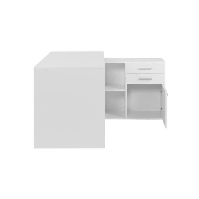 Escritorio esquinero London - Tablero de partículas - Decoración blanca - 136 x 75 x 139 cm 4 Escritorio esquinero London - Tablero de partículas - Decoración blanca - 136 x 75 x 139 cm 4