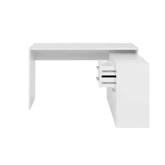 Escritorio esquinero London - Tablero de partículas - Decoración blanca - 136 x 75 x 139 cm 5 Escritorio esquinero London - Tablero de partículas - Decoración blanca - 136 x 75 x 139 cm 5
