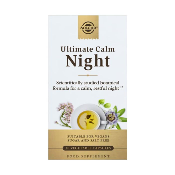 Valeriana Solgar Ultimate Calm Night 30 unidades 4