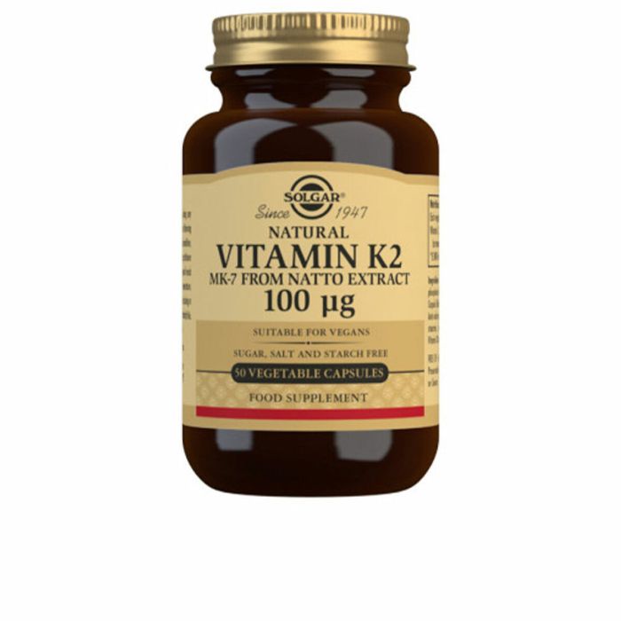 Vitamina K2 con MK-7 natural (Extracto de Natto) Solgar K