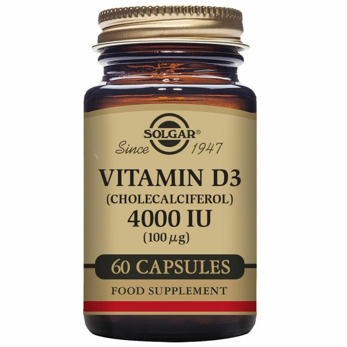 Vitamina D3 (Colecalciferol) Solgar 4000 iu 1