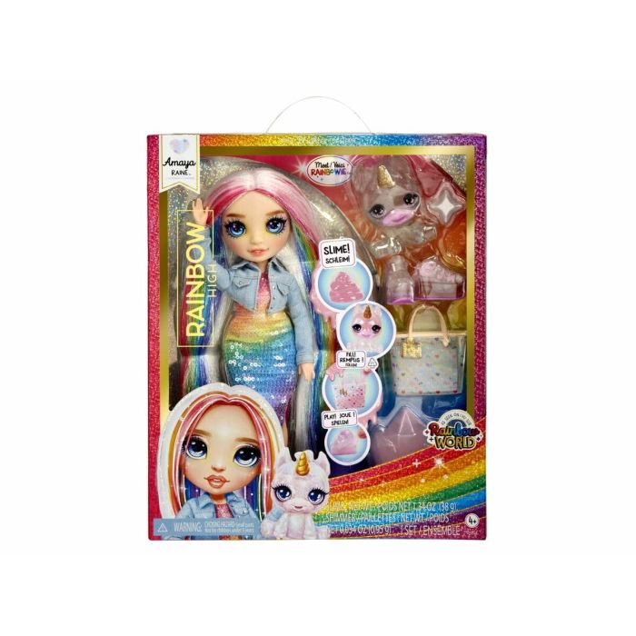 Muñeca con Mascota MGA Amaya Rainbow World 22 cm Articulada 13