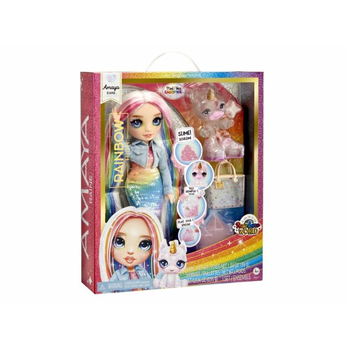 Muñeca con Mascota MGA Amaya Rainbow World 22 cm Articulada 11