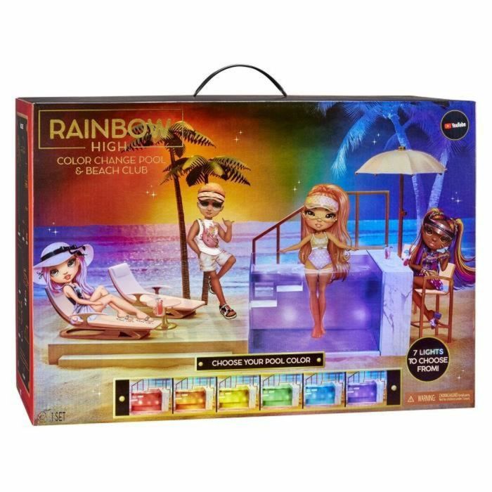 Playset Rainbow High Color Change Pool & Beach Club Playset 1