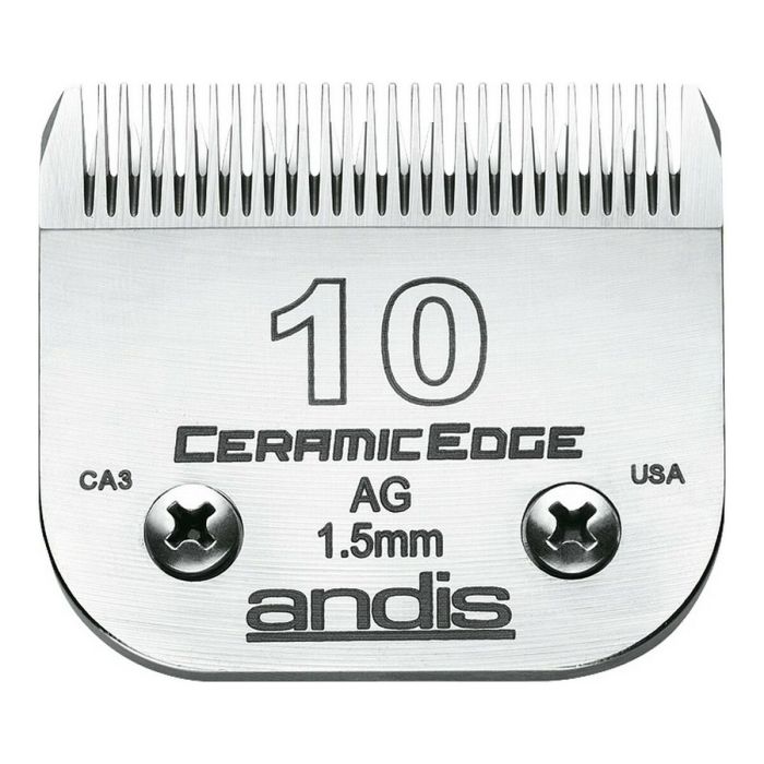 Cuchillas para Recortadora Andis 10 Cerámica Perro Acero Acero al carbono (1,5 mm) 1