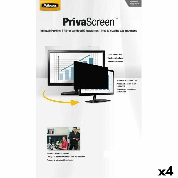 Protector de Pantalla Fellowes PrivaScreen 24'' 1 Protector de Pantalla Fellowes PrivaScreen 24'' 1