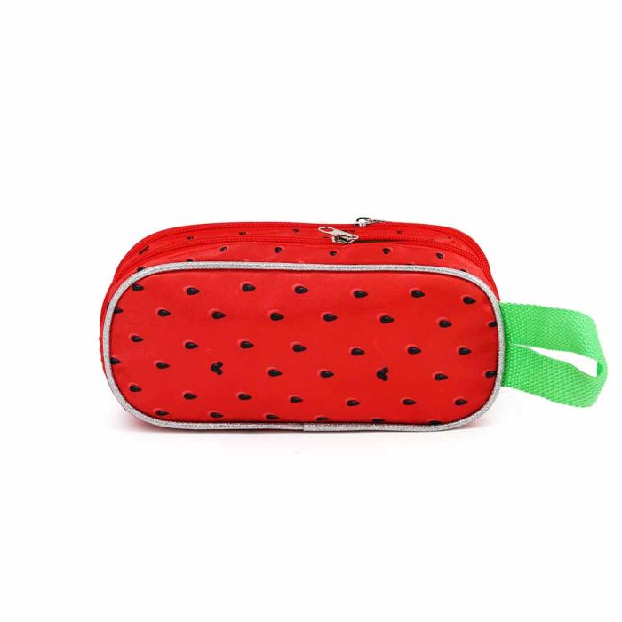 Estuche Portatodo 3D Doble Watermelon Disney Minnie Mouse Rojo 2