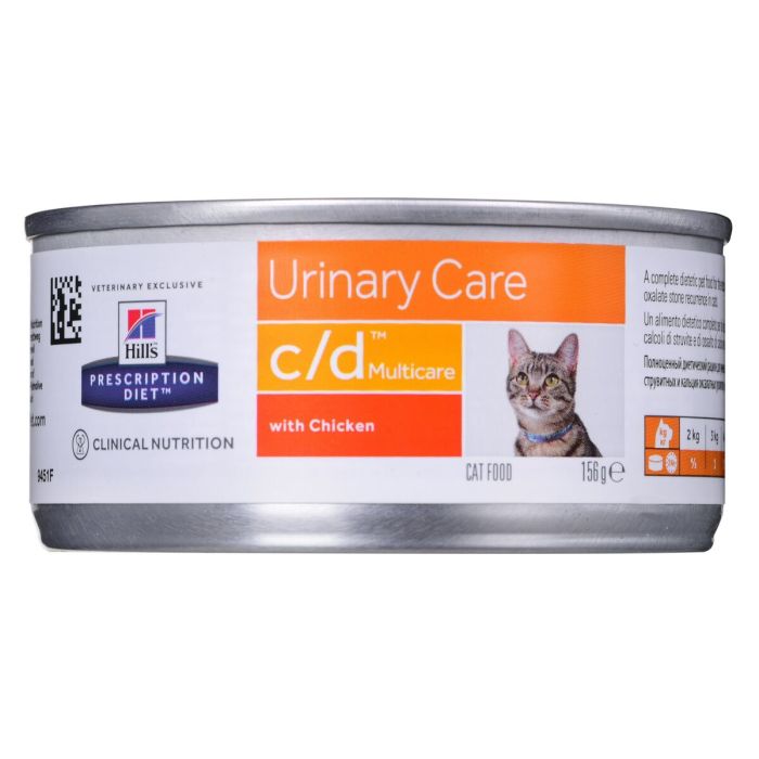 Comida para gato Hill's PRESCRIPTION DIET c/d Pollo Cerdo 156 g 1 Comida para gato Hill's PRESCRIPTION DIET c/d Pollo Cerdo 156 g 1