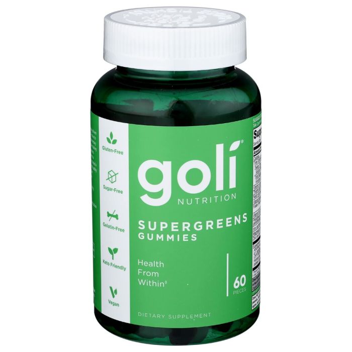 Suplementos y vitaminas Goli Nutrition Supergreens (60 Gominolas)