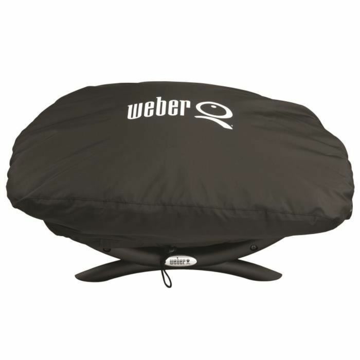 Funda Protectora para Barbacoa Weber Q 1000 Series Premium Negro Poliéster 3