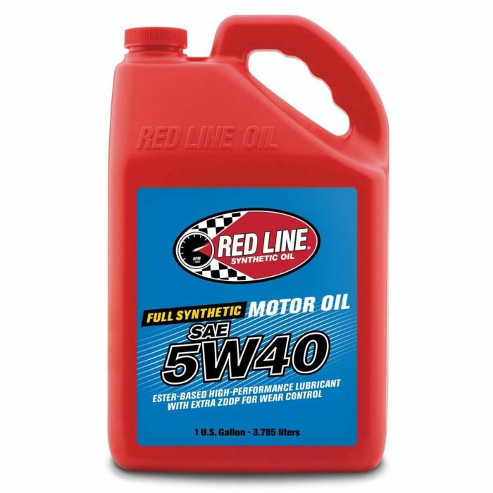 Red Line REDL15405 Aceite Motor 5W-40 3.8 L Sintético Éster/PAO Alto Rendimiento API SN/CF ACEA A3/B4 para VW/Audi BMW Porsche MB Red Line REDL15405 Aceite Motor 5W-40 3.8 L Sintético Éster/PAO Alto Rendimiento API SN/CF ACEA A3/B4 para VW/Audi BMW Porsche MB