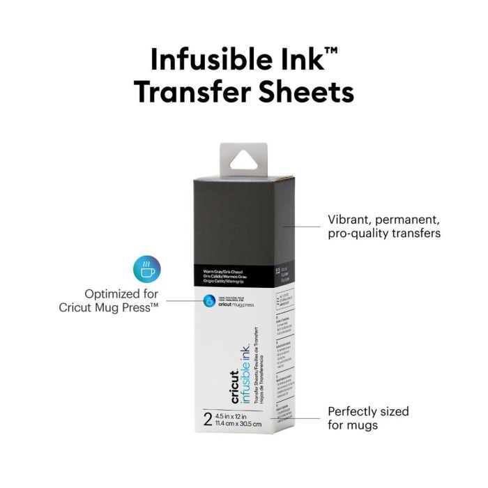 Hojas de Transferencia Infusible para Plotter de corte Cricut TRFR (2 Unidades) 2