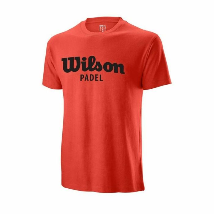 Camiseta de Manga Corta Hombre Wilson Script Rojo