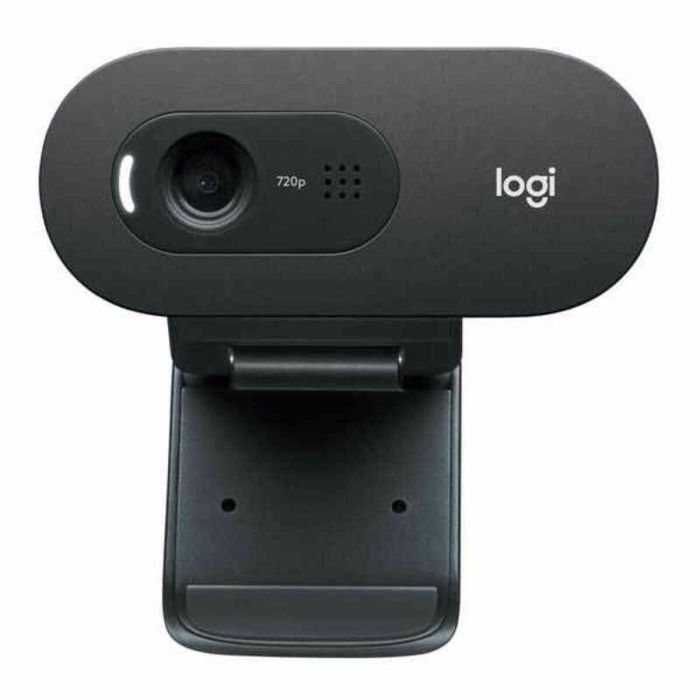 Logitech webcam para pc, hd, 30 fps, con 720p y micrófono de largo alcance - c505e