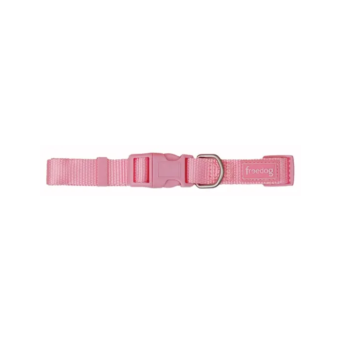 Freedog Collar Nylon Basic Rosa 10 mm
