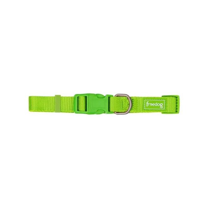 Freedog Collar Nylon Basic Verde Lima 10 mm X 20-35 cm