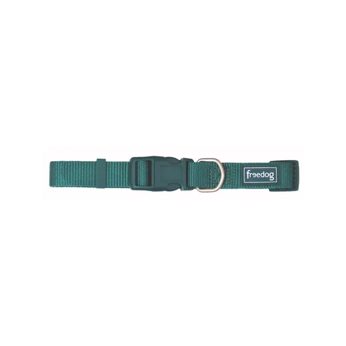 Freedog Collar Nylon Basic Verde 20 mm X 35-60 cm