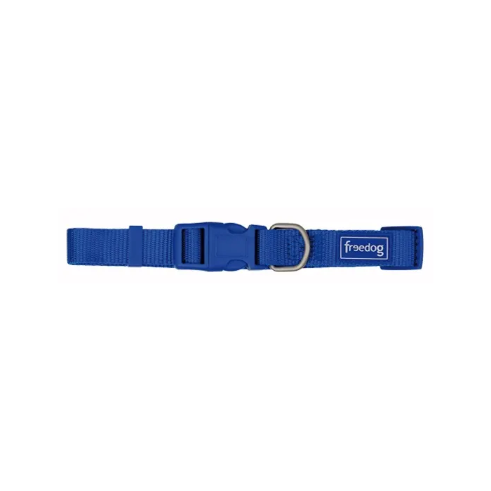 Freedog Collar Nylon Basic Azul 25 mm X 38-66 cm