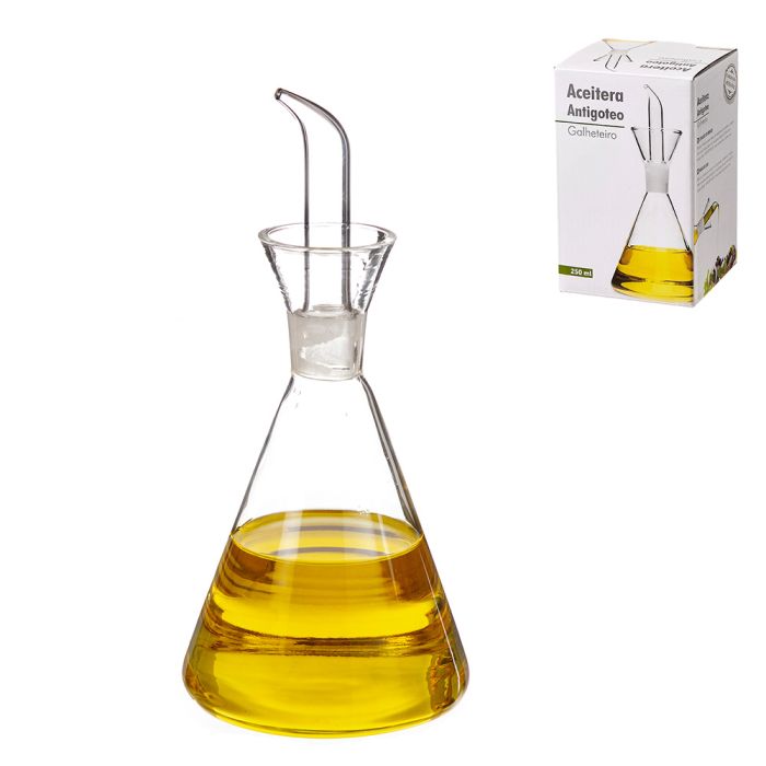 Aceitera de cristal antigoteo 250 ml kozina