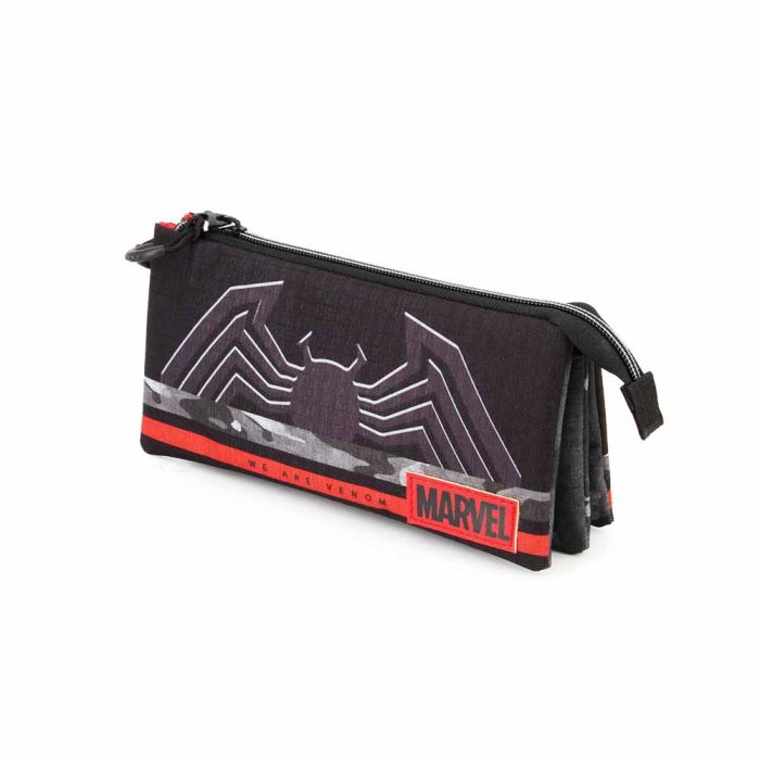 Estuche Portatodo Triple HS Monster Marvel Venom Negro