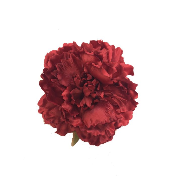 Flor Flamenca Cabeza de Peonia Rojo