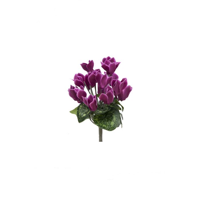 Flor Artificial Cyclamen Malva Tela