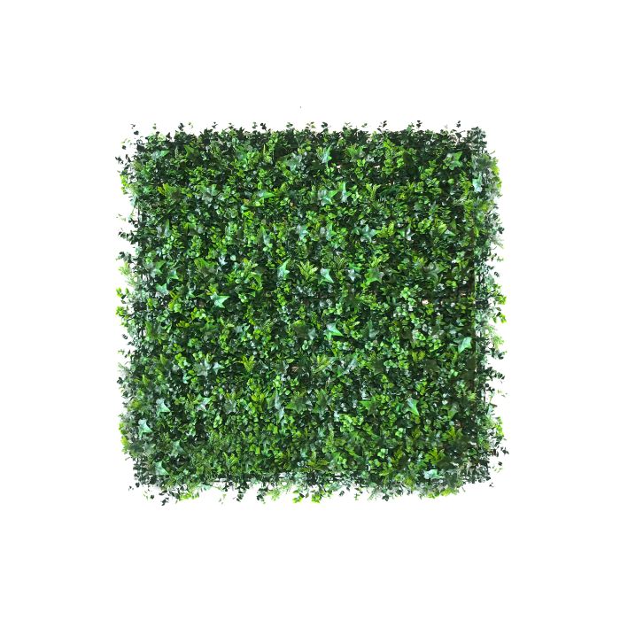 Jardín Vertical Artificial Hiedra/Eucalipto Anti-UVA Verde Plástico