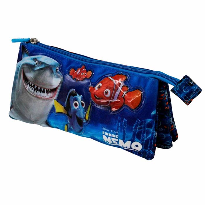 Estuche Portatodo Triple Sea Disney Buscando a Nemo Azul 1