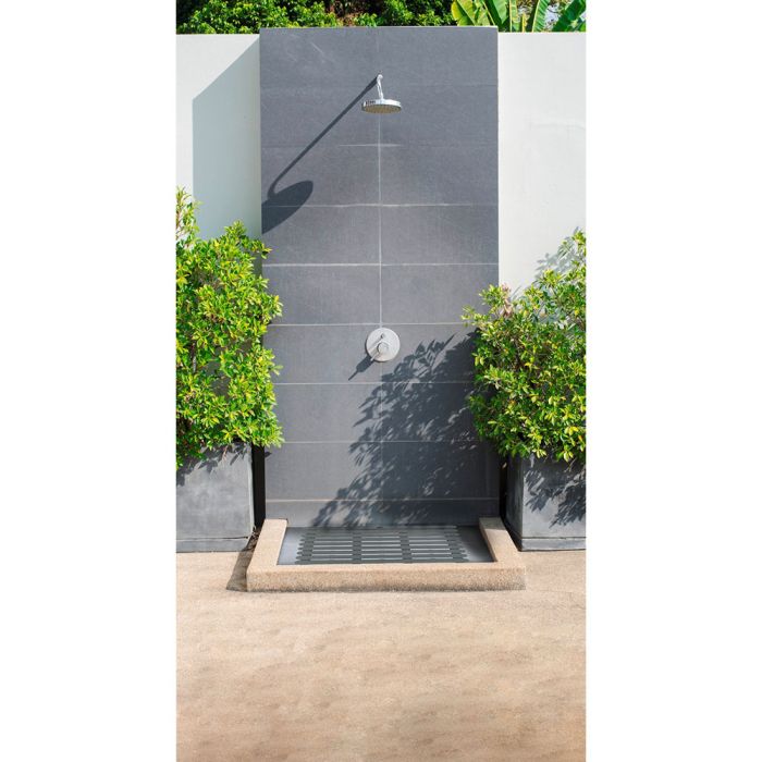 Tarima de baño in/outdoor 80x50cm gris 22948100 wenko 2