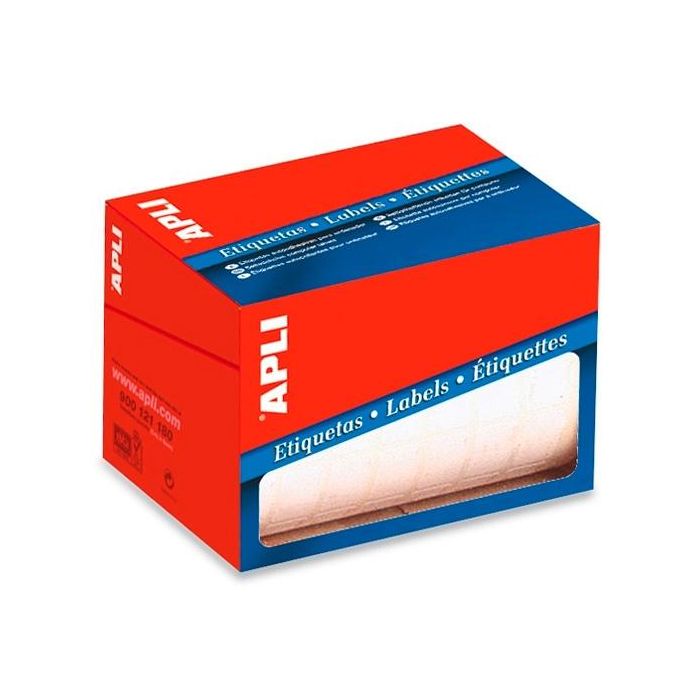 Apli etiquetas para precios 53x100mm escritura manual c/romos rollo de 300 blanco
