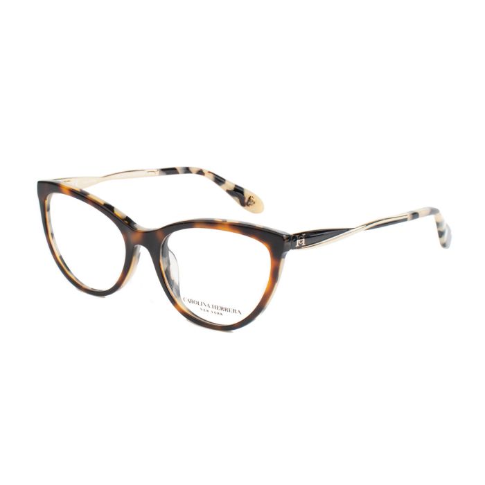 Montura de Gafas Mujer Carolina Herrera VHN579C SHINY OPAL BROWN_WHITE HAVANA