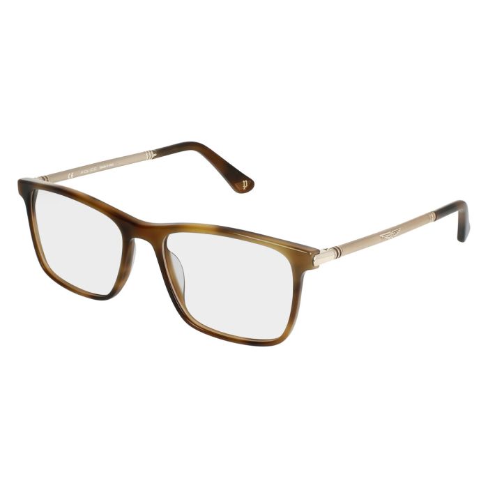 Montura de Gafas Hombre Police VPL953-540743 Marrón ø 54 mm