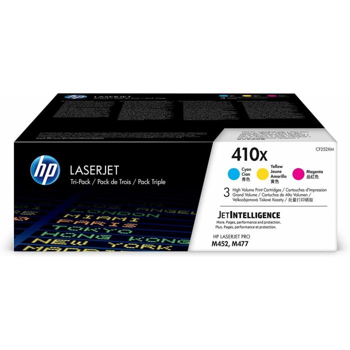 Hp Laserjet 410X-M477 Pack 3 Colores Cian-Magenta-Amarillo Alta Capacidad